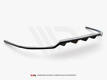 Maxton Design Rear Splitter (Vertical Bars) Volkswagen Passat R-Line B8 Facelift