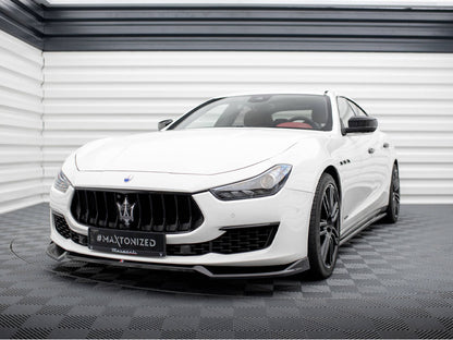 Maxton Design Front Splitter V.1 Maserati Ghibli Mk3 Facelift