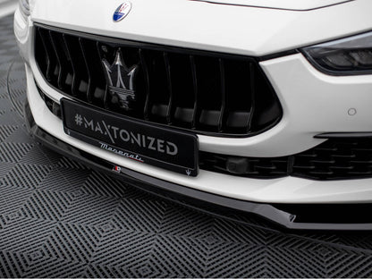 Maxton Design Front Splitter V.1 Maserati Ghibli Mk3 Facelift