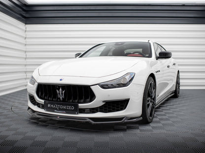 Maxton Design Front Splitter V.2 Maserati Ghibli Mk3 Facelift