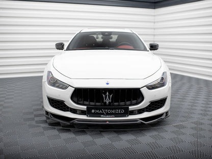 Maxton Design Front Splitter V.2 Maserati Ghibli Mk3 Facelift