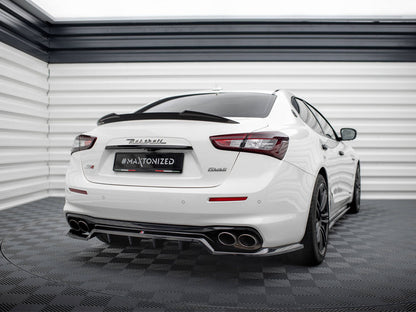 Maxton Design Rear Splitter (Vertical Bars) Maserati Ghibli Mk3 Facelift