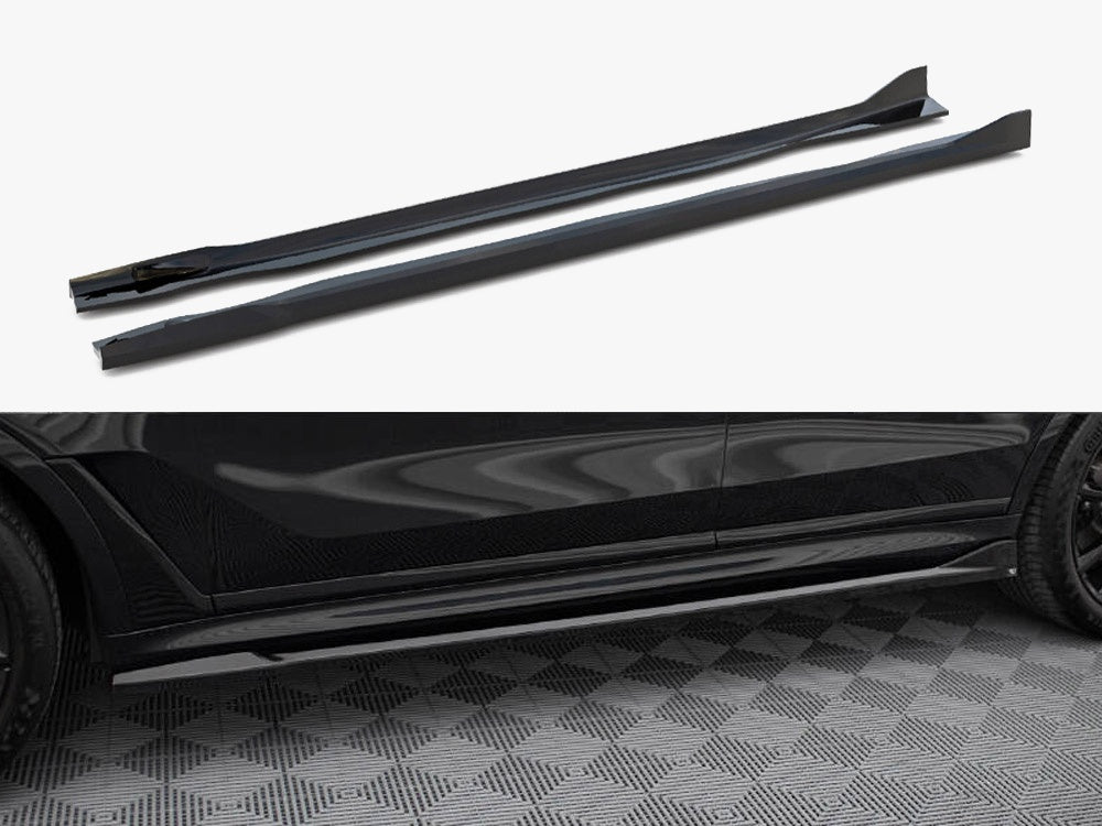 Maxton Design Side Skirts Diffusers BMW X7 M-Pack G07 Facelift