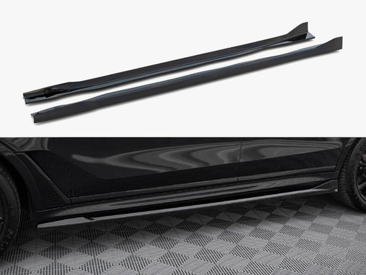 Maxton Design Side Skirts Diffusers BMW X7 M-Pack G07 Facelift