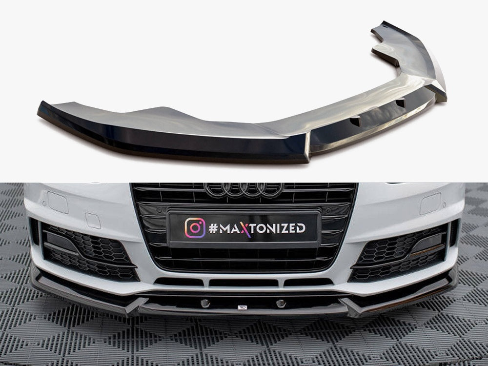 Maxton Design Front Splitter V.1 Audi A4 Competition B8 Facelift