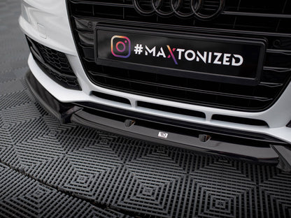 Maxton Design Front Splitter V.1 Audi A4 Competition B8 Facelift