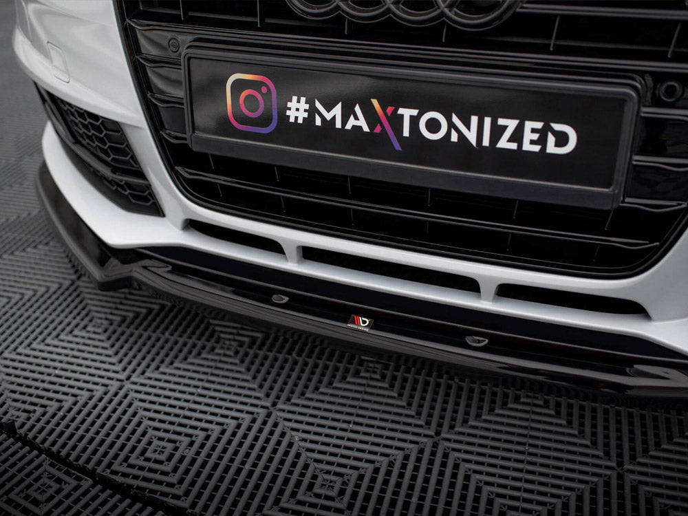 Maxton Design Front Splitter V.2 Audi A4 Competition B8 Facelift