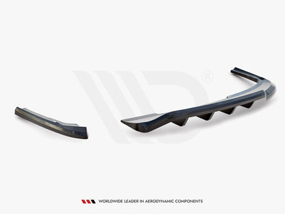 Maxton Design Central Rear Splitter (Vertical Bars) Audi A4 Competition B8 Facelift