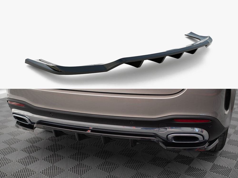 Maxton Design Rear Splitter (Vertical Bars) Mercedes-Benz GLE SUV AMG-Line W167 / W167 Facelift