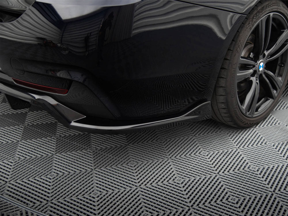 Maxton Design Central Rear Splitter (Vertical Bars) BMW 4 Coupe / Gran Coupe / Cabrio M-Pack F32 / F36 / F33