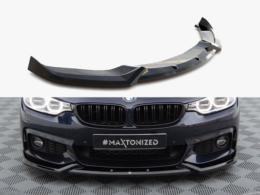 Maxton Design Front Splitter V.5 BMW 4 Coupe / Gran Coupe / Cabrio M-Pack F32 / F36 / F33