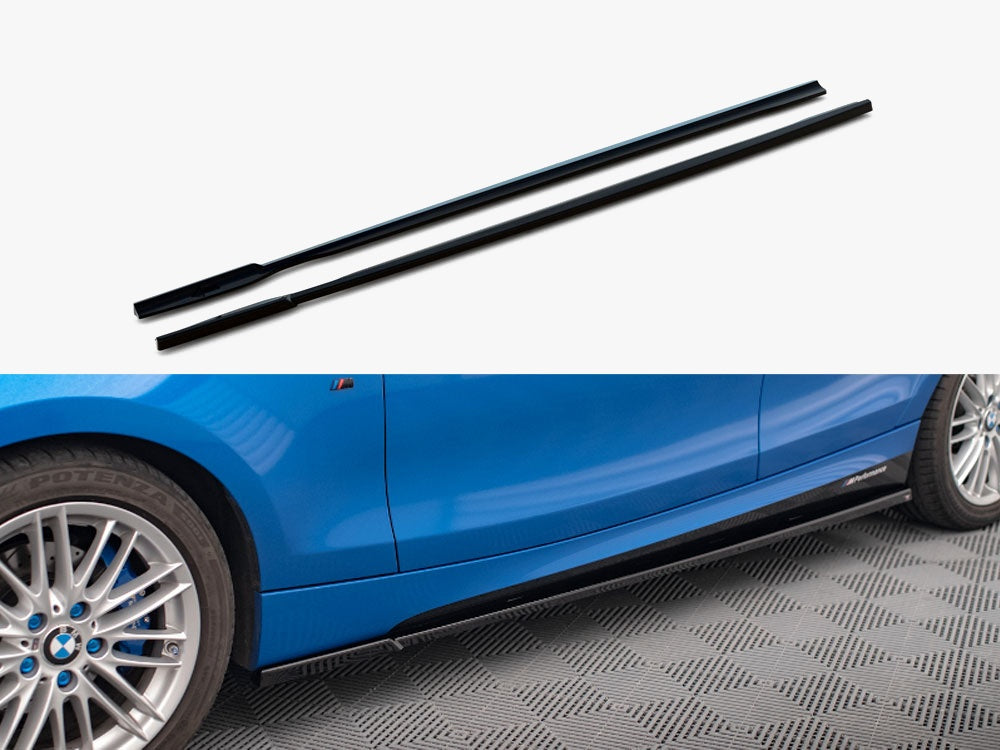 Maxton Design Side Skirts Diffusers BMW 1 M-Pack E87 Facelift