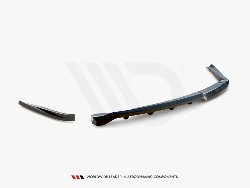 Maxton Design Central Rear Splitter (Vertical Bars) BMW 1 M-Pack E87 Facelift
