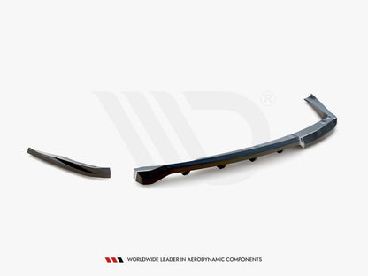Maxton Design Central Rear Splitter (Vertical Bars) BMW 1 M-Pack E87 Facelift