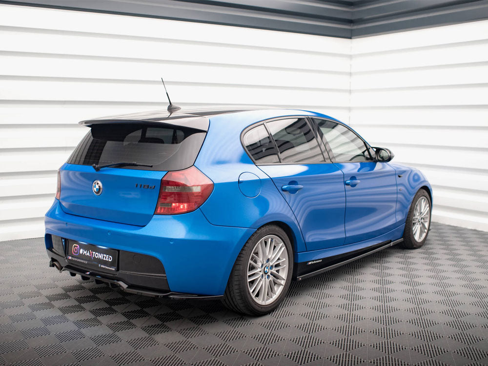 Maxton Design Central Rear Splitter (Vertical Bars) BMW 1 M-Pack E87 Facelift