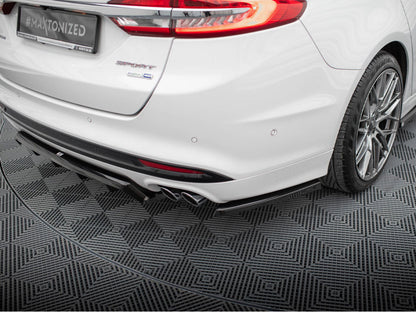 Maxton Design Rear Side Splitters Ford Mondeo Sport Mk5 Facelift / Fusion Sport Mk2 Facelift
