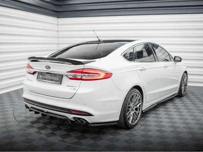 Maxton Design Rear Side Splitters Ford Mondeo Sport Mk5 Facelift / Fusion Sport Mk2 Facelift