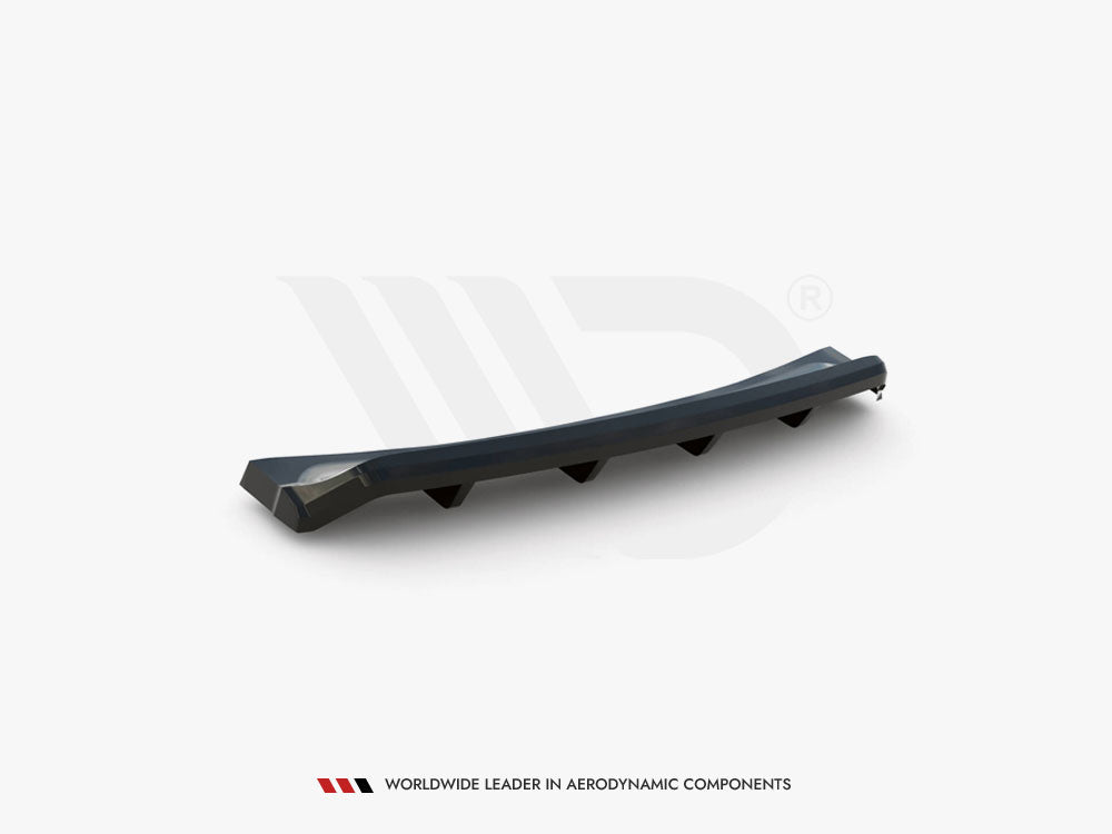 Maxton Design Central Rear Splitter (Vertical Bars) Ford Mondeo Sport Mk5 Facelift / Fusion Sport Mk2 Facelift