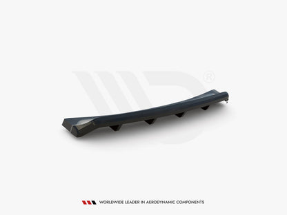 Maxton Design Central Rear Splitter (Vertical Bars) Ford Mondeo Sport Mk5 Facelift / Fusion Sport Mk2 Facelift