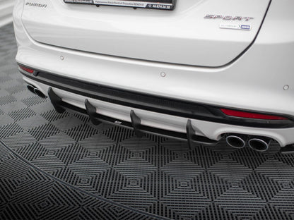 Maxton Design Street PRO Rear Diffuser Ford Mondeo Sport Mk5 Facelift / Fusion Sport Mk2 Facelift
