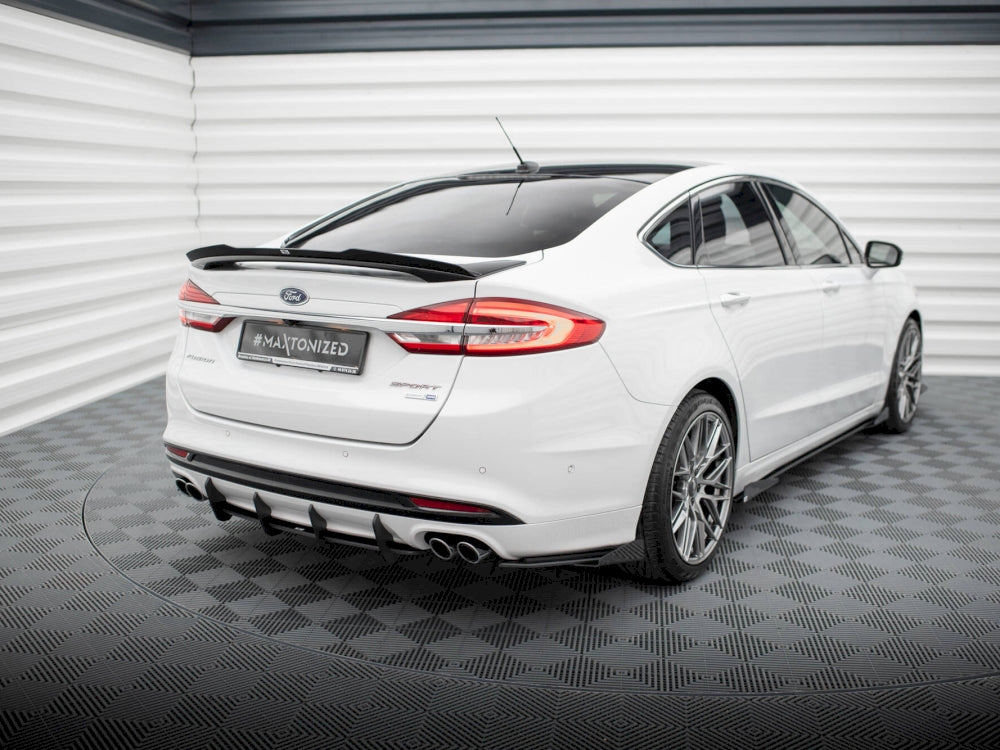 Maxton Design Street Pro Rear Side Splitters + Flaps Ford Mondeo Sport Mk5 Facelift / Fusion Sport Mk2 Facelift