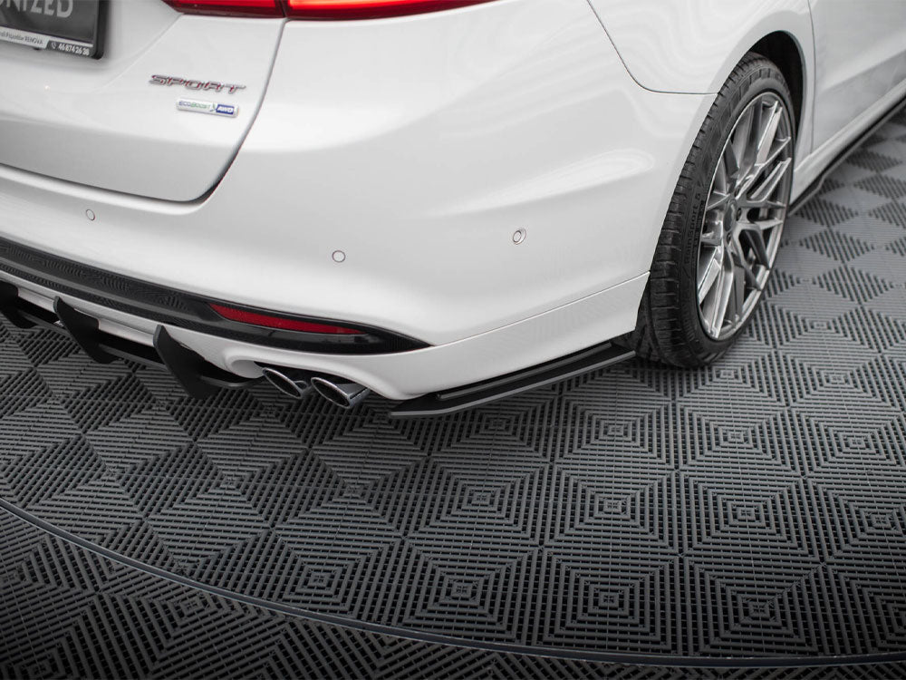 Maxton Design Street Pro Rear Side Splitters Ford Mondeo Sport Mk5 Facelift / Fusion Sport Mk2 Facelift