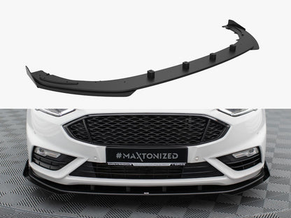 Maxton Design Street PRO Front Splitter + Flaps Ford Mondeo Sport Mk5 Facelift / Fusion Sport Mk2 Facelift