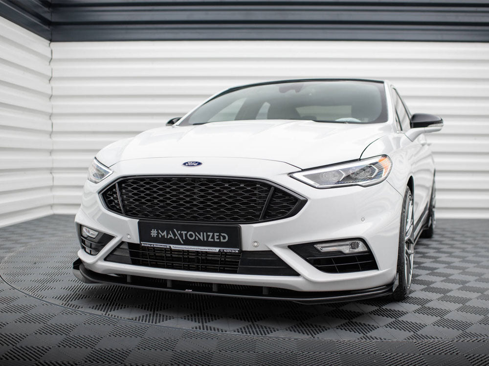 Maxton Design Street PRO Front Splitter + Flaps Ford Mondeo Sport Mk5 Facelift / Fusion Sport Mk2 Facelift