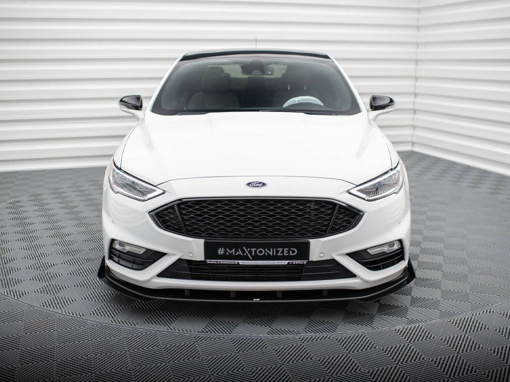 Maxton Design Street PRO Front Splitter + Flaps Ford Mondeo Sport Mk5 Facelift / Fusion Sport Mk2 Facelift