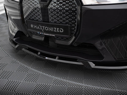 Maxton Design Front Splitter V.1 BMW iX M-Pack i20