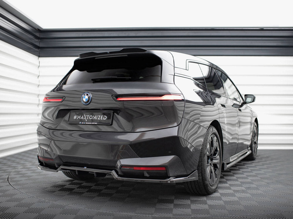 Maxton Design Central Rear Splitter (Vertical Bars) BMW iX M-Pack i20