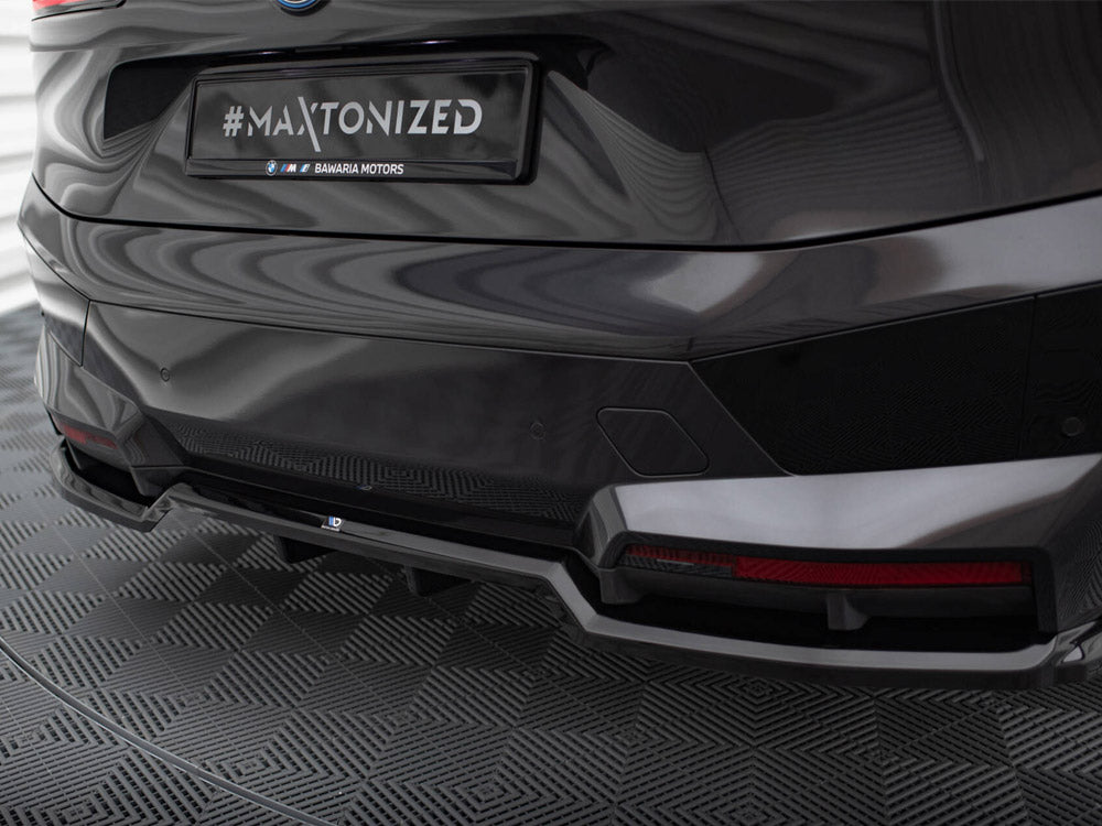 Maxton Design Central Rear Splitter (Vertical Bars) BMW iX M-Pack i20