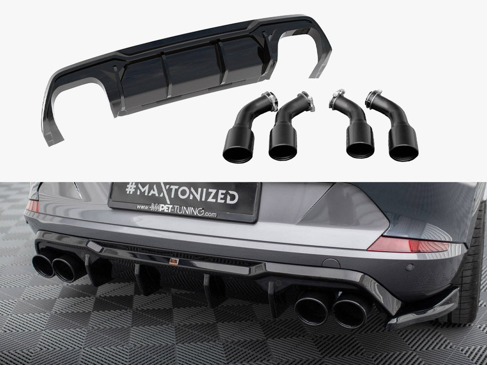 Maxton Design Rear Valance V.3 + Exhaust Tips Cupra Formentor VZ Mk1 / Mk1 Facelift