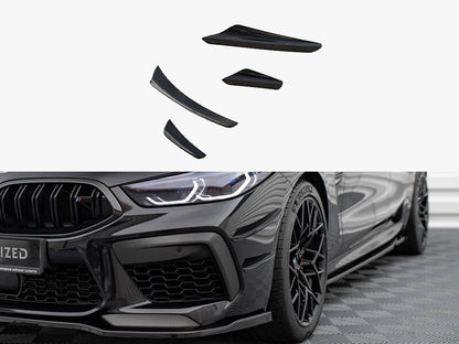 Maxton Design Front Bumper Wings (Canards) BMW M8 Gran Coupe F93 / Coupe F92