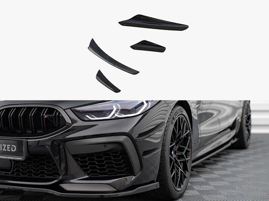 Maxton Design Front Bumper Wings (Canards) BMW M8 Gran Coupe F93 / Coupe F92