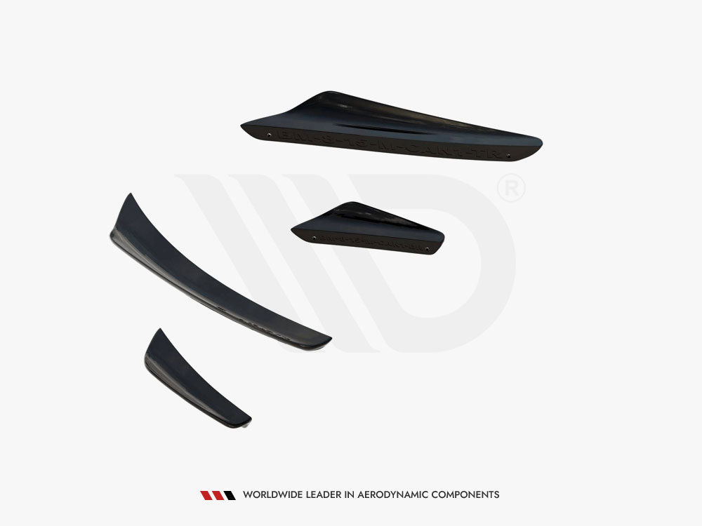 Maxton Design Front Bumper Wings (Canards) BMW M8 Gran Coupe F93 / Coupe F92