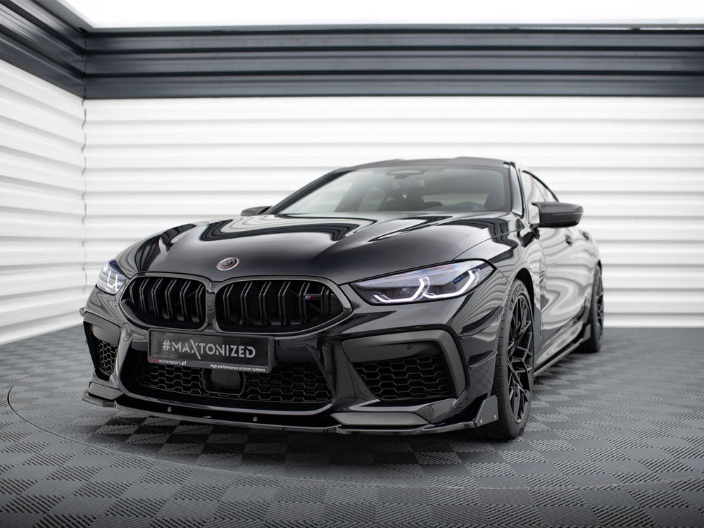 Maxton Design Front Splitter V.1 + Flaps BMW M8 Gran Coupe F93 / Coupe F92