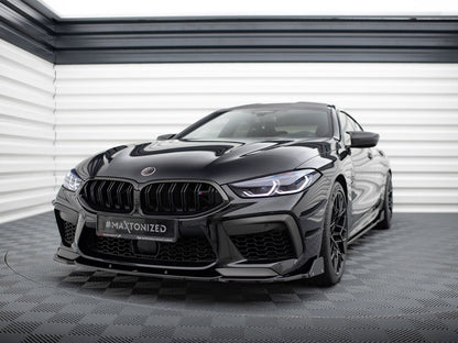 Maxton Design Front Splitter V.1 + Flaps BMW M8 Gran Coupe F93 / Coupe F92