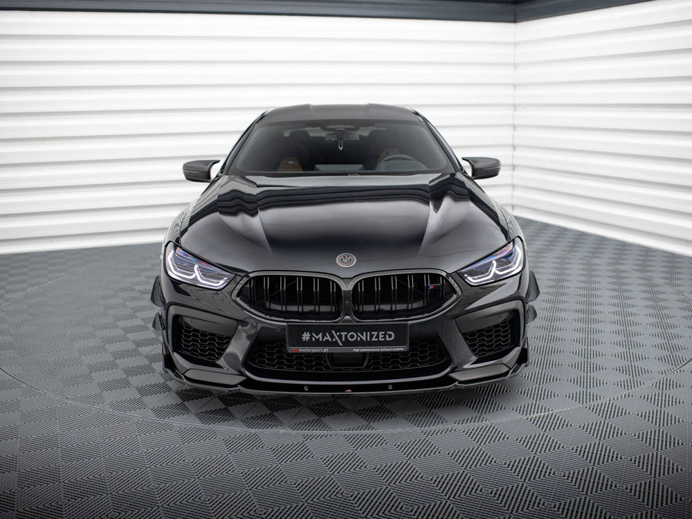 Maxton Design Front Splitter V.1 + Flaps BMW M8 Gran Coupe F93 / Coupe F92