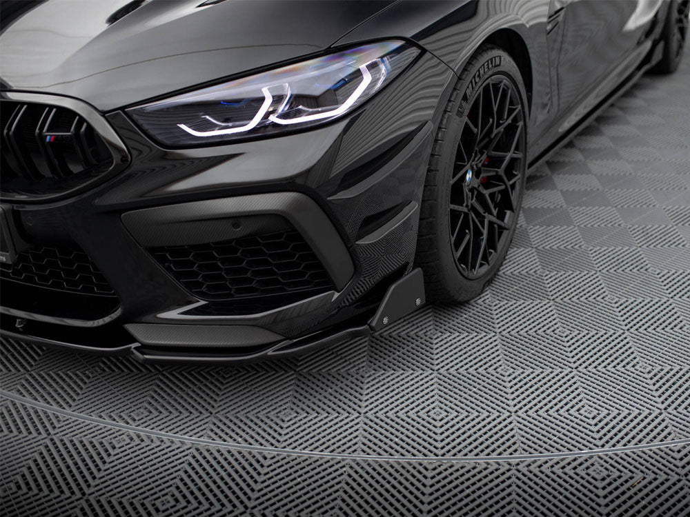 Maxton Design Front Splitter V.1 + Flaps BMW M8 Gran Coupe F93 / Coupe F92