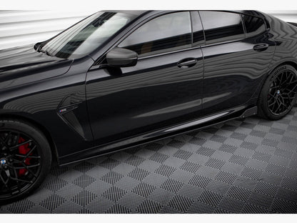Maxton Design Side Skirts Diffusers V.1 + Flaps BMW M8 Gran Coupe F93 / 8 Gran Coupe M-Pack G16