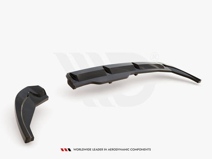 Maxton Design Central Rear Splitter (Vertical Bars) Fiat 500X Sport Mk1 Facelift