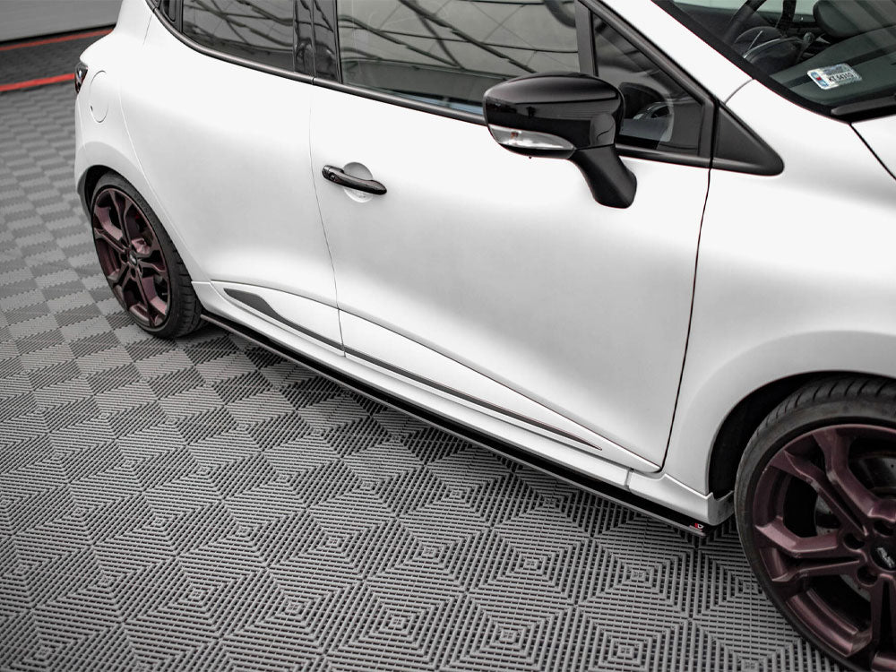Maxton Design Street PRO Side Skirts Diffusers Renault Clio RS Mk4 - Black-Red