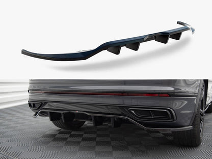 Maxton Design Rear Splitter (Vertical Bars) Volkswagen Tiguan R-Line Mk2 Facelift