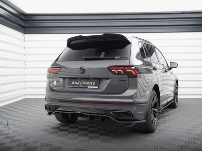 Maxton Design Rear Splitter (Vertical Bars) Volkswagen Tiguan R-Line Mk2 Facelift