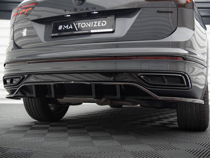 Maxton Design Rear Splitter (Vertical Bars) Volkswagen Tiguan R-Line Mk2 Facelift