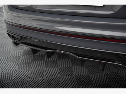 Maxton Design Rear Splitter (Vertical Bars) Volkswagen Tiguan R-Line Mk2 Facelift