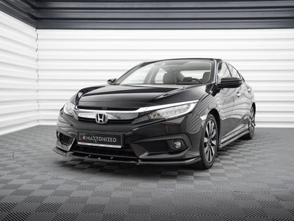 Maxton Design Front Splitter V.1 Honda Civic Mk10