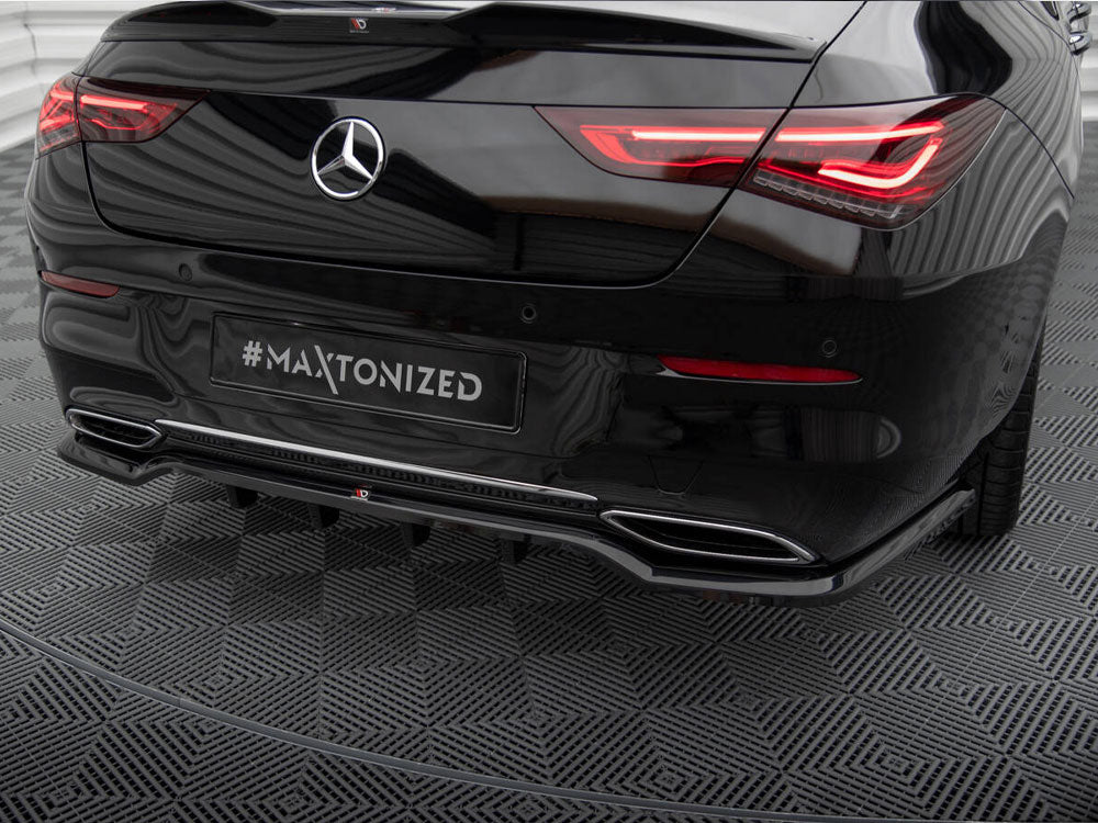 Maxton Design Rear Splitter (Vertical Bars) Mercedes-Benz CLA Coupe C118