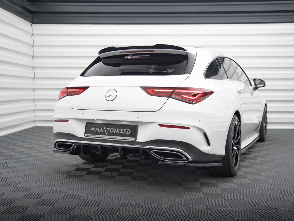 Maxton Design Spoiler CAP Mercedes-Benz CLA Shooting Brake AMG-Line X118 - Carbon Look